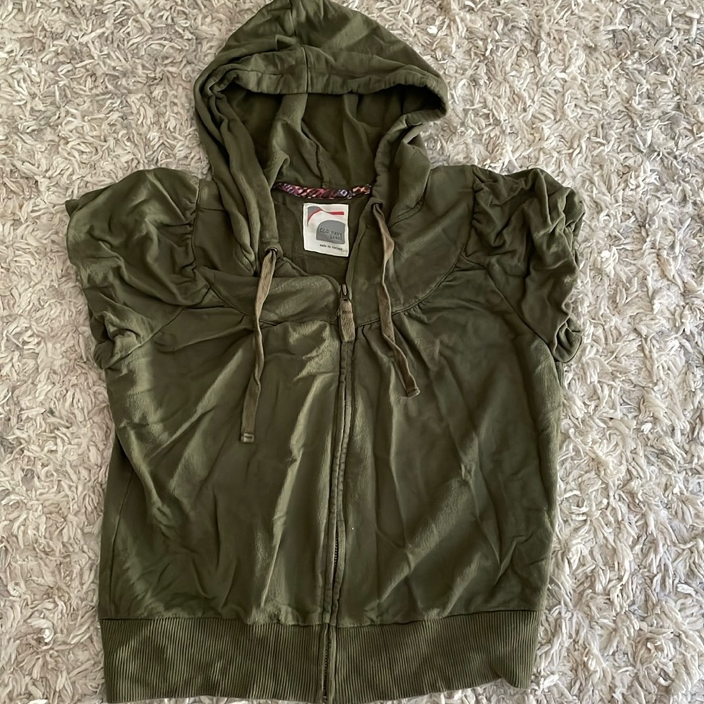 Old navy short sleeve zip up